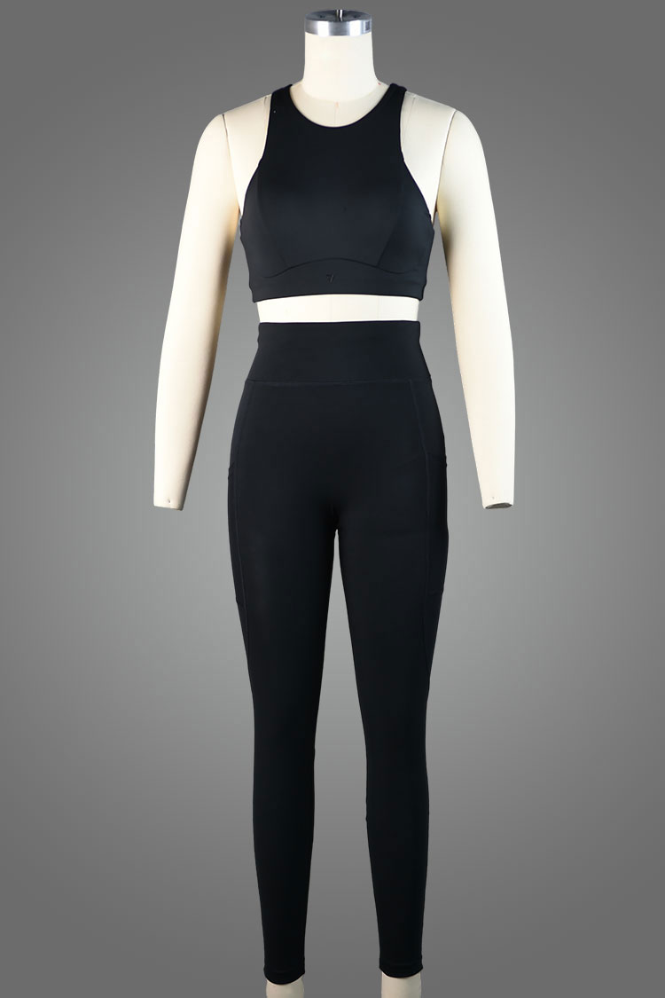High Neck Running Sports Bra
