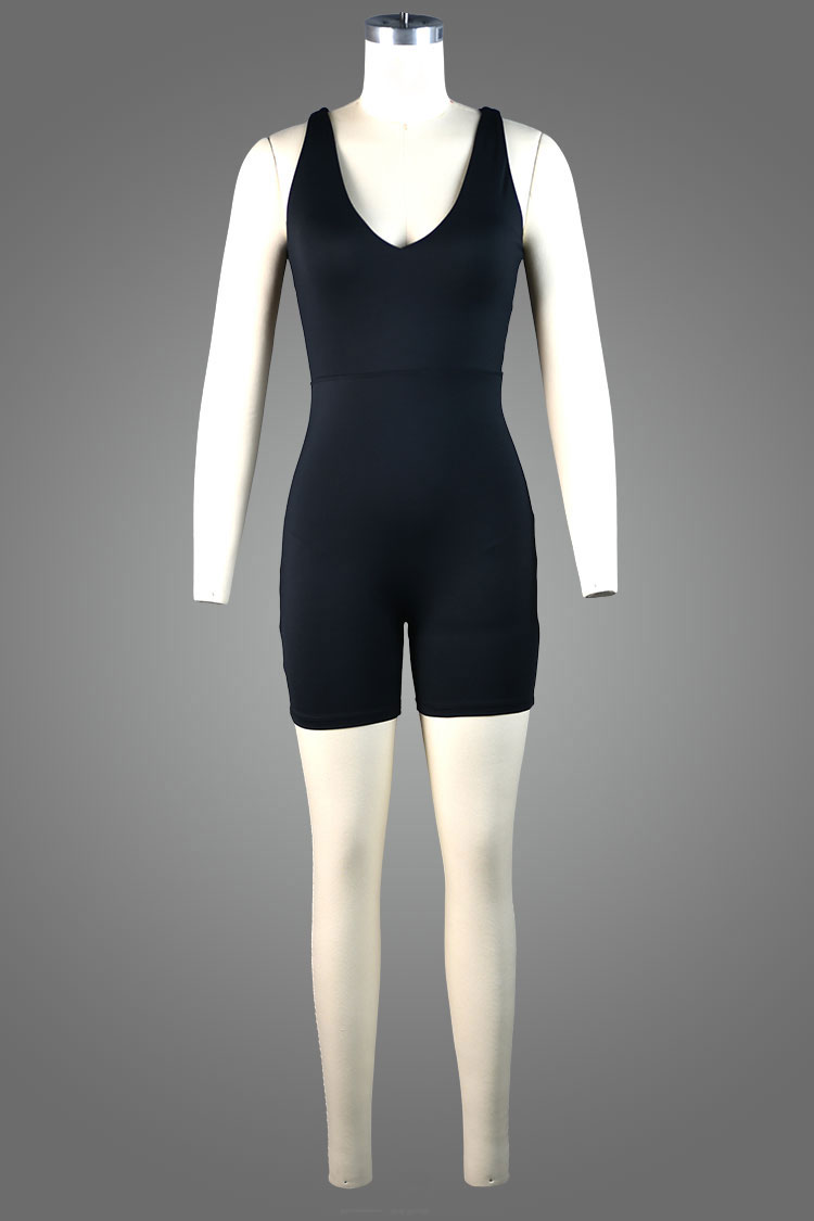 Built-in Support Strappy Back Unitard