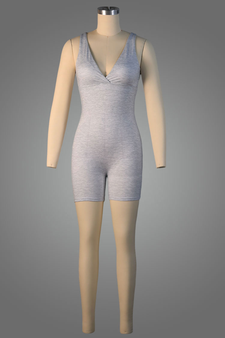 Built-in Support V Neck Unitard