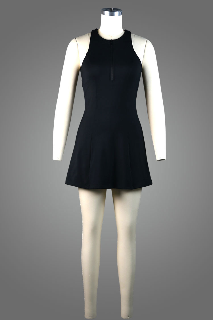 ZIP FRONT TENNIS DRESS 